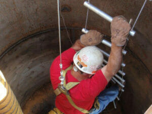 Hands on, practical, simulated, confined space entry training