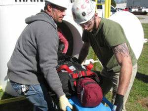 Hands on, practical, simulated, confined space entry training