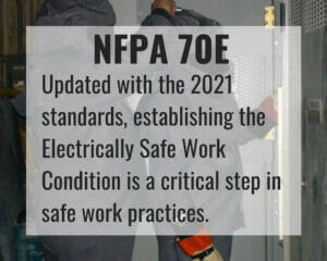 NFPA 70E, 2021. Establishing the Electrically Safe Work Condition