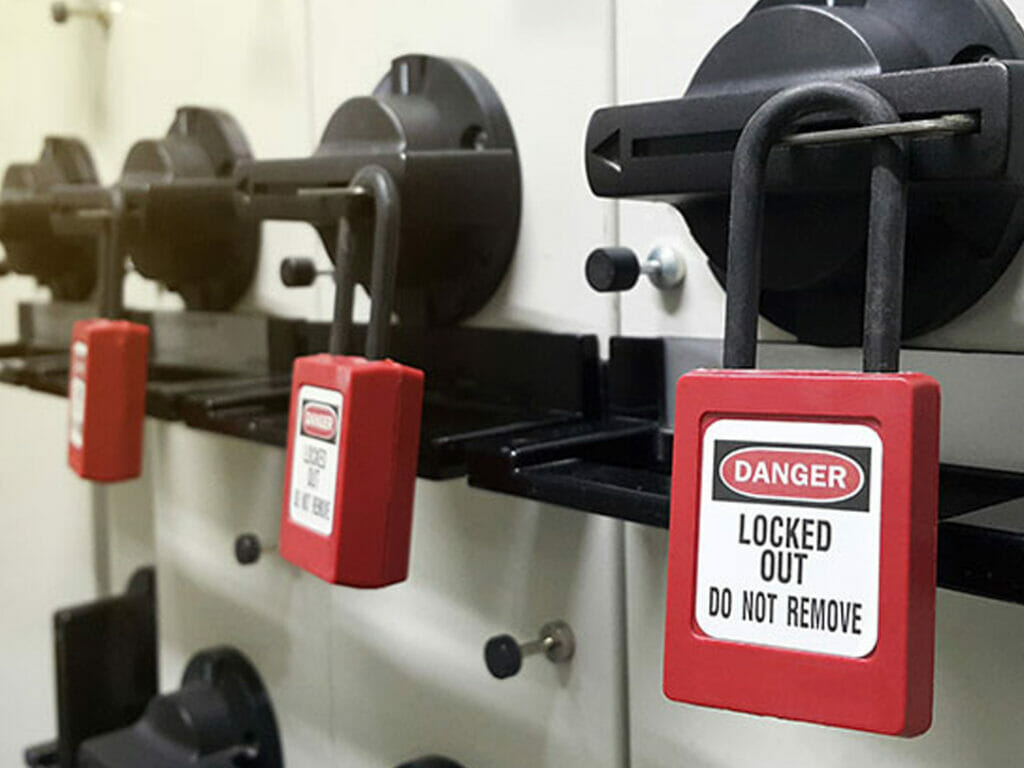 Lockout Tagout. Prevent accidental release of stored energy.